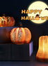 New Halloween Pumpkin Lantern Simulation Pumpkin LED Candle Lamp Resin Luminous Pumpkin